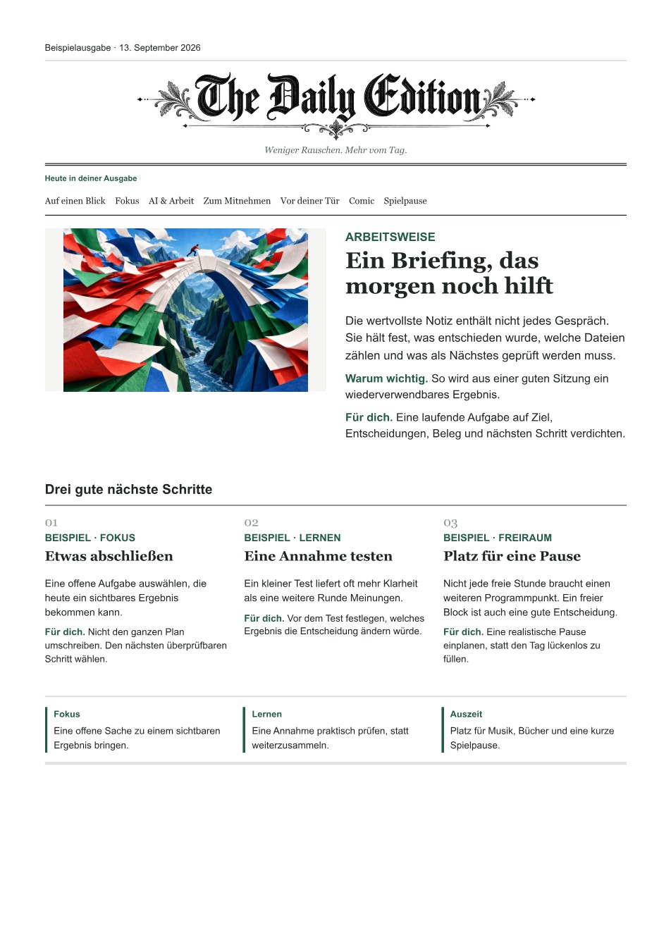 Zeitungsseite 1